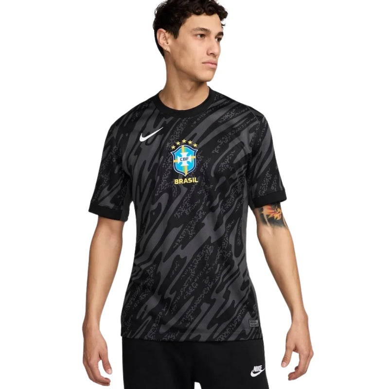 Camisa Brasil Goleiro Preta 24/25 - Torcedor