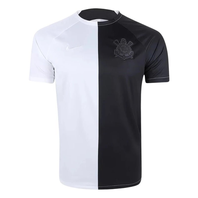 Camiseta Corinthians Pré Jogo 23/24  - Preto+Branco