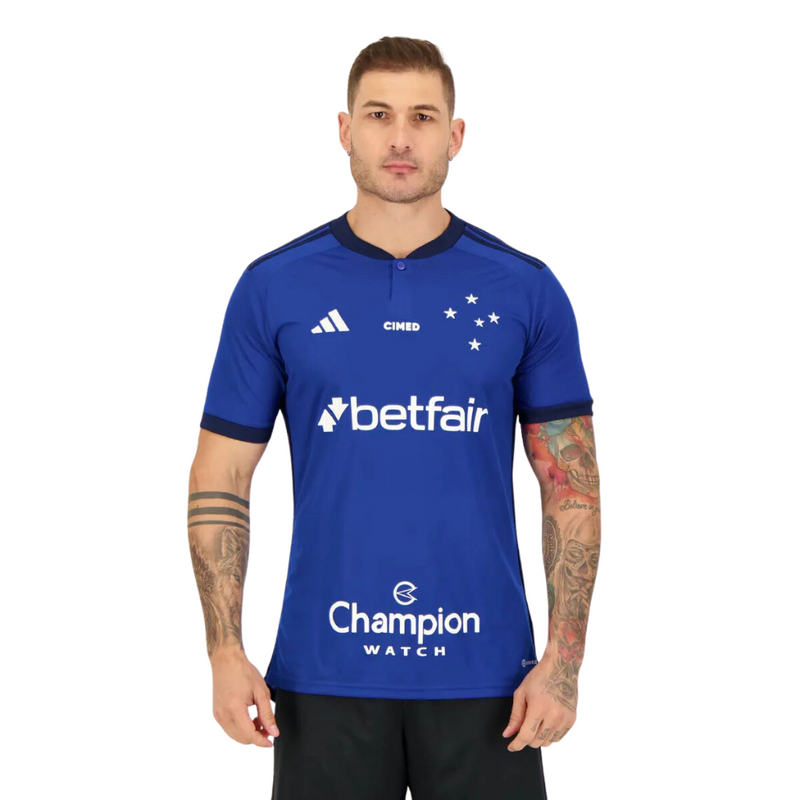 Camisa Masculina  Cruzeiro I 23/24 - Torcedor