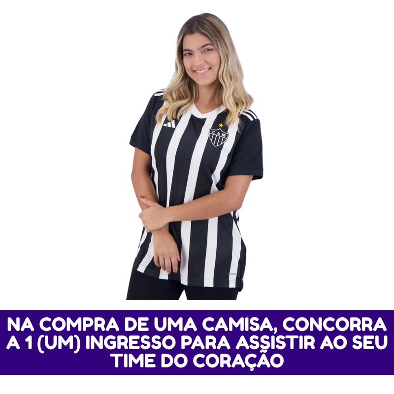 Camisa Feminina Atlético Mineiro I 2024/25 - Torcedor