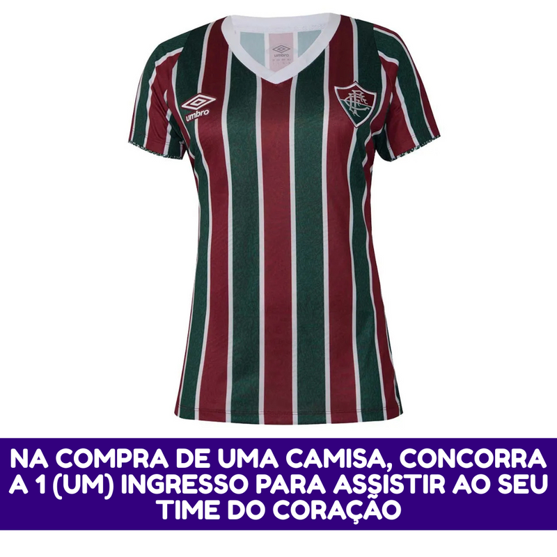 Camisa Feminina Fluminense I 2024/25 - Torcedor