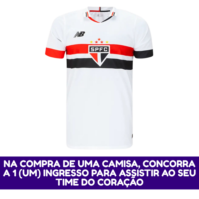Camisa Masculina São Paulo I  2024/25 - Torcedor