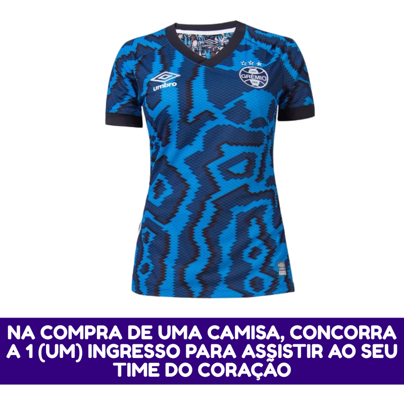 Camisa Feminina Grêmio III 2021/22 - Torcedor