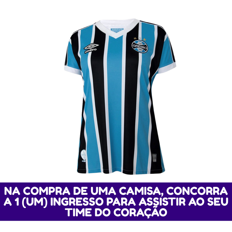Camisa Feminina Grêmio I 2023/24 - Torcedor