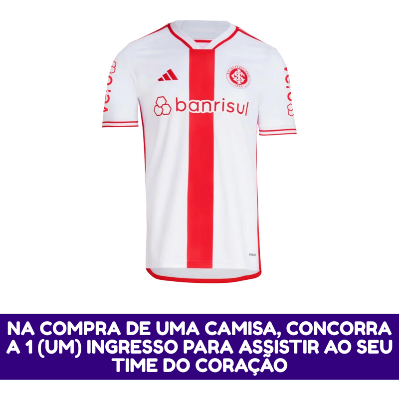 Camisa Masculina Internacional II 2024/25 Branca