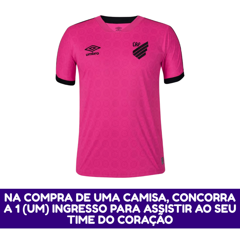 Camisa Masculina Athletico Paranaense Outubro Rosa 2023/24 - Torcedor