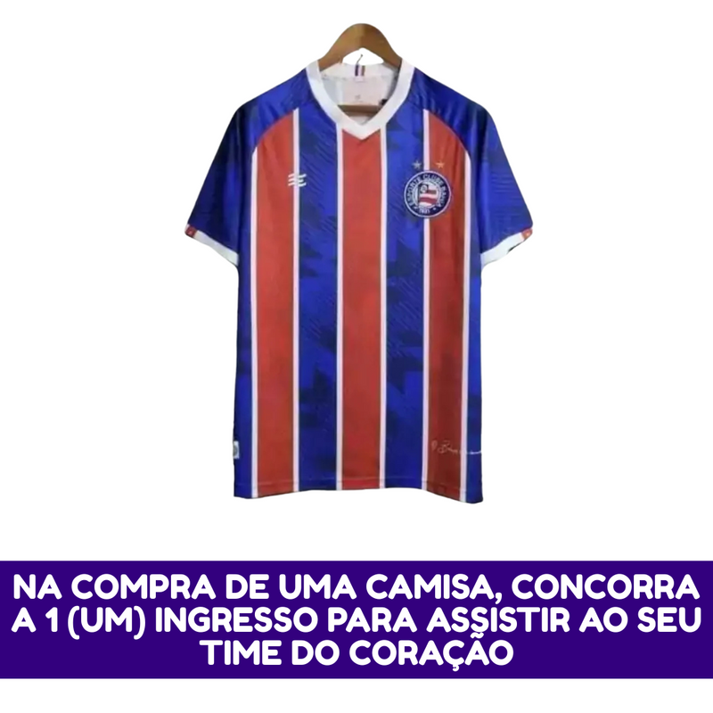 Camisa Bahia I 23/24 Torcedor Masculina - Tricolor