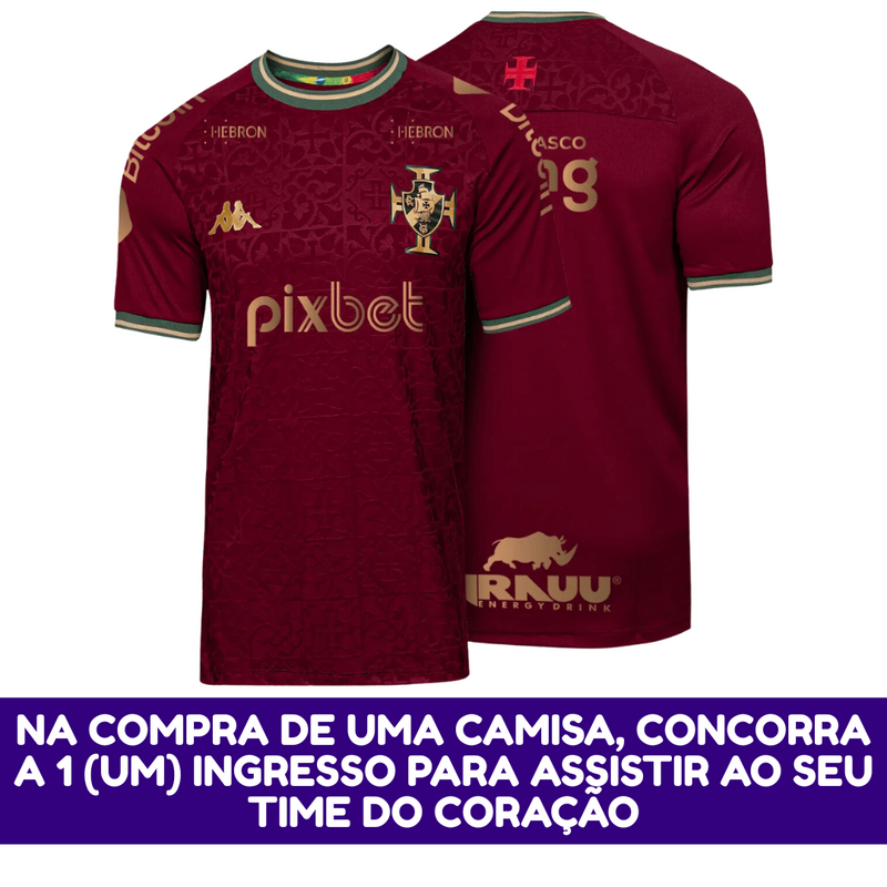Camisa Masculina Vasco da Gama III  2022/23 - Patrocinadores