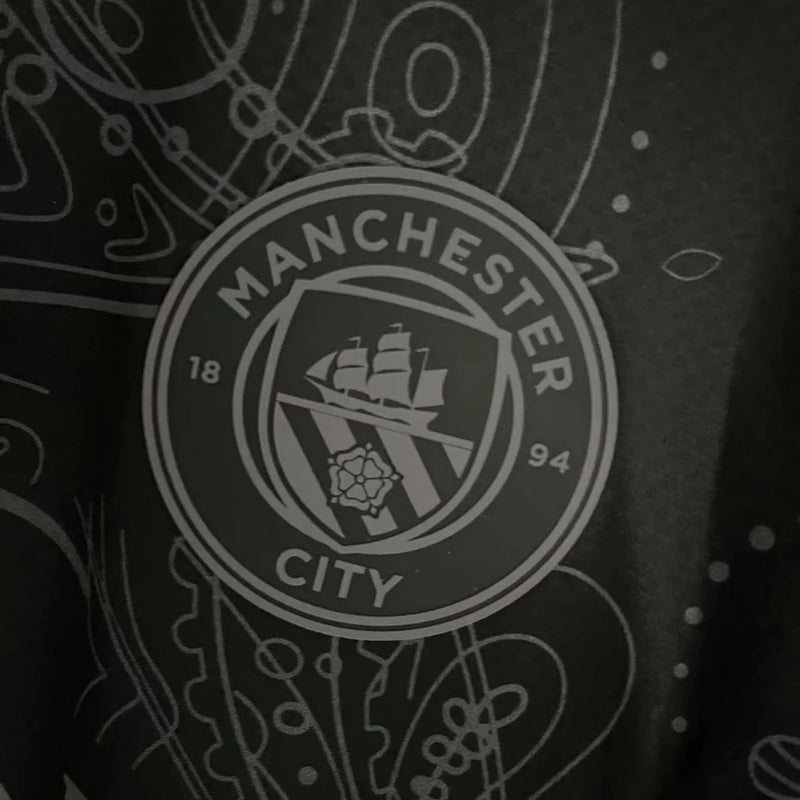 Camisa Masculina Manchester City Preta Edição Especial 2023/24