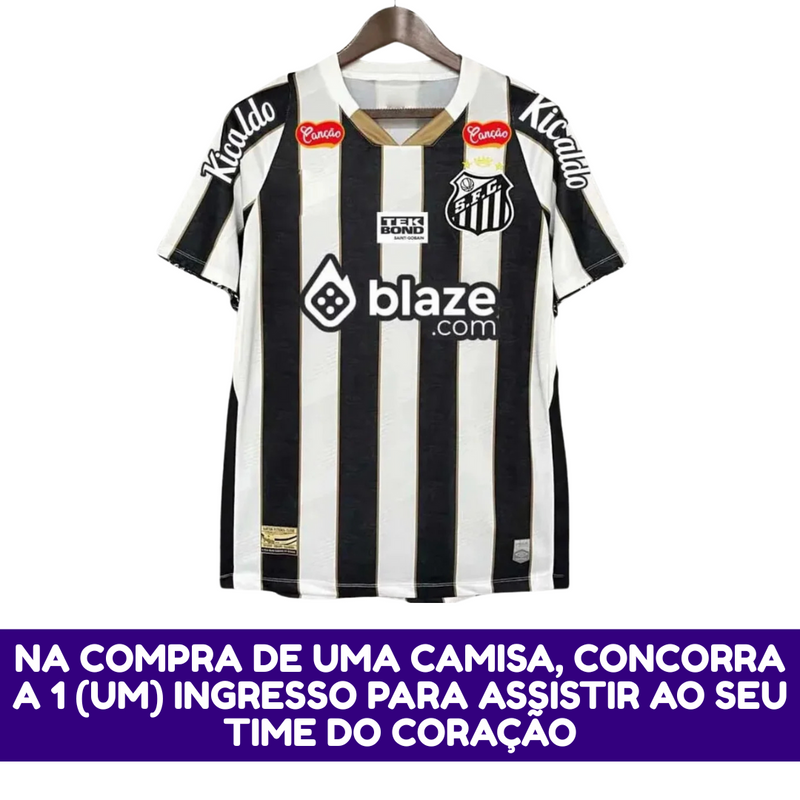 Camisa Masculina Santos Away 2023/24 - Todos os Patrocínios