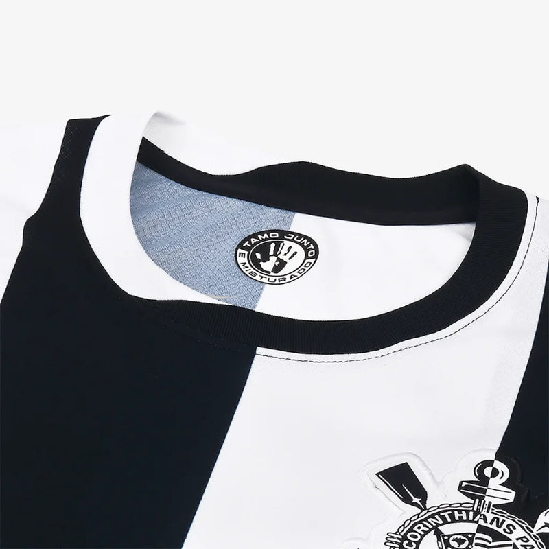 Camisa Corinthians III 24/25  Masculina - Branco+Preto