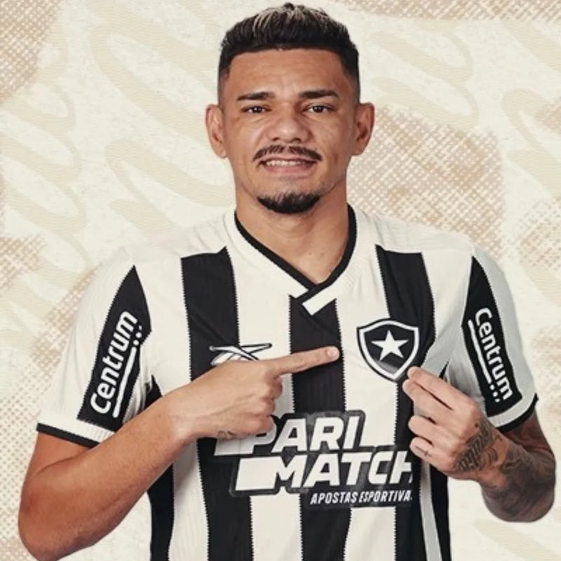 camisa-botafogo-alvinegra-i-parimatch-centrum-tiquinho soares-24-25-silkada-bordada