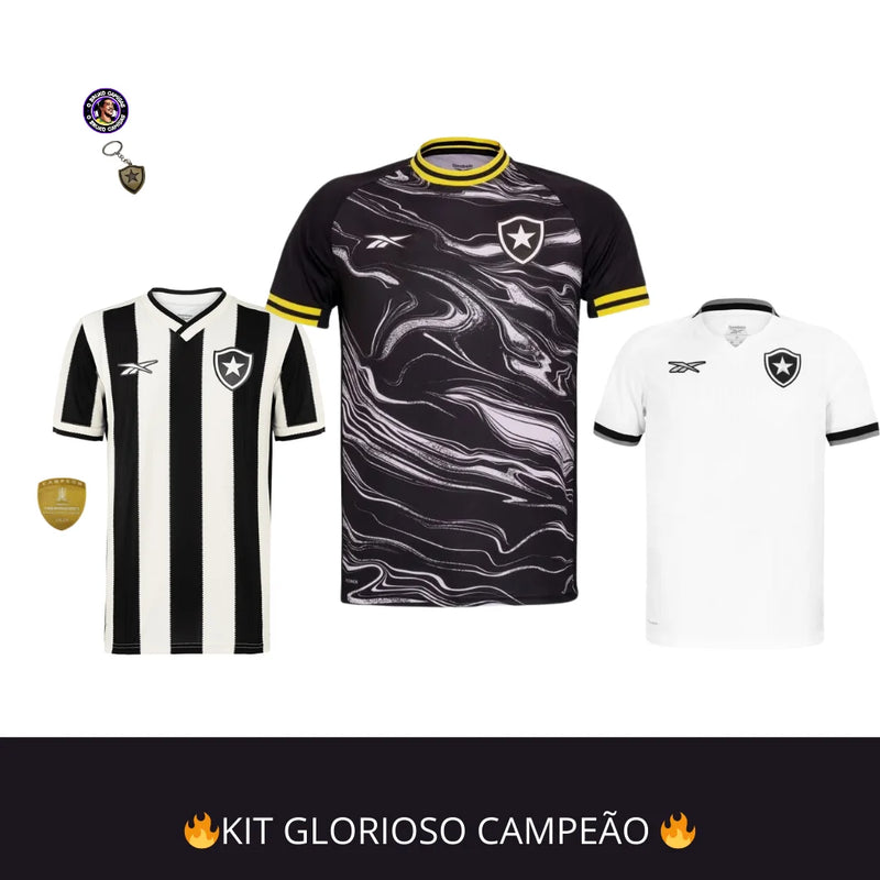 KIT GLORIOSO CAMPEÃO 3 CAMISAS