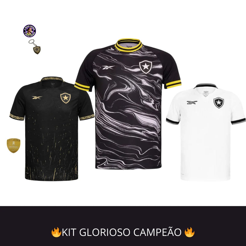 KIT GLORIOSO CAMPEÃO 3 CAMISAS