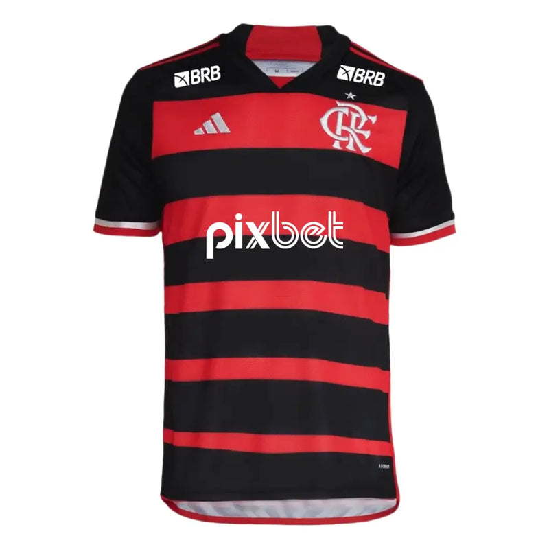 Camisa Masculina Flamengo I 2024/25 - Torcedor Patrocínios + Patch