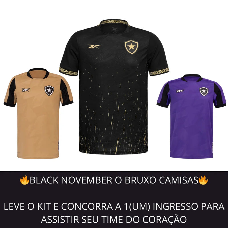 KIT ALVÍNEGRO BLACK NOVEMBER O BRUXO CAMISAS