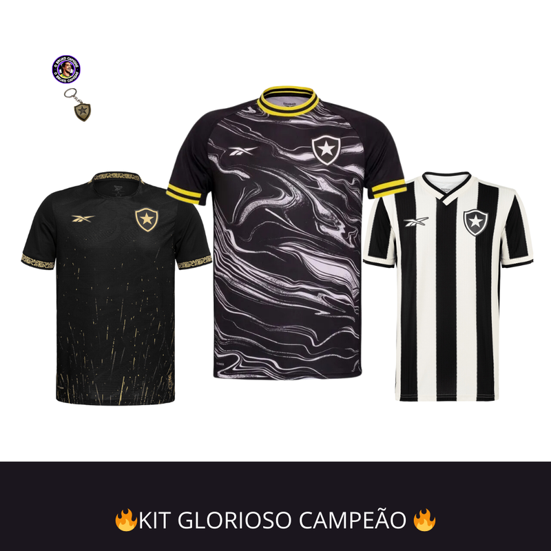 KIT GLORIOSO CAMPEÃO 3 CAMISAS