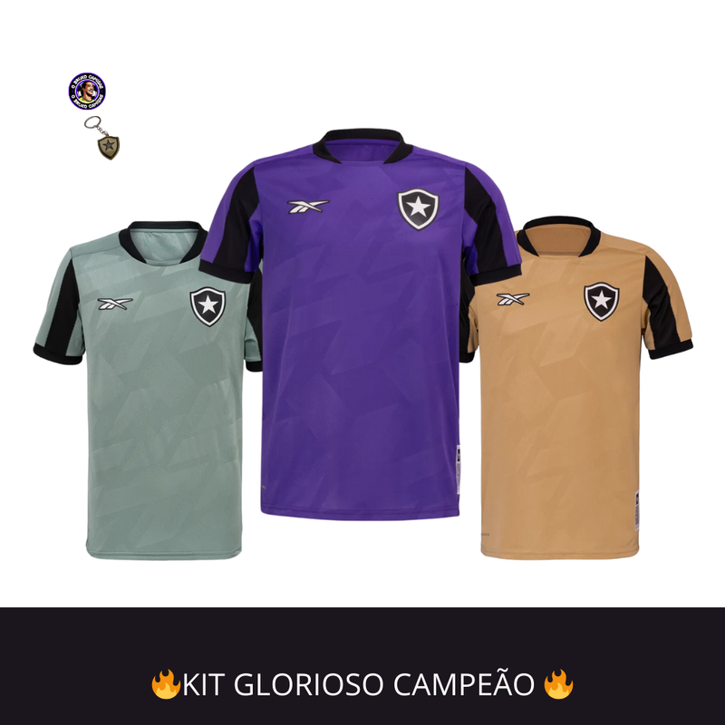 KIT GLORIOSO CAMPEÃO 3 CAMISAS