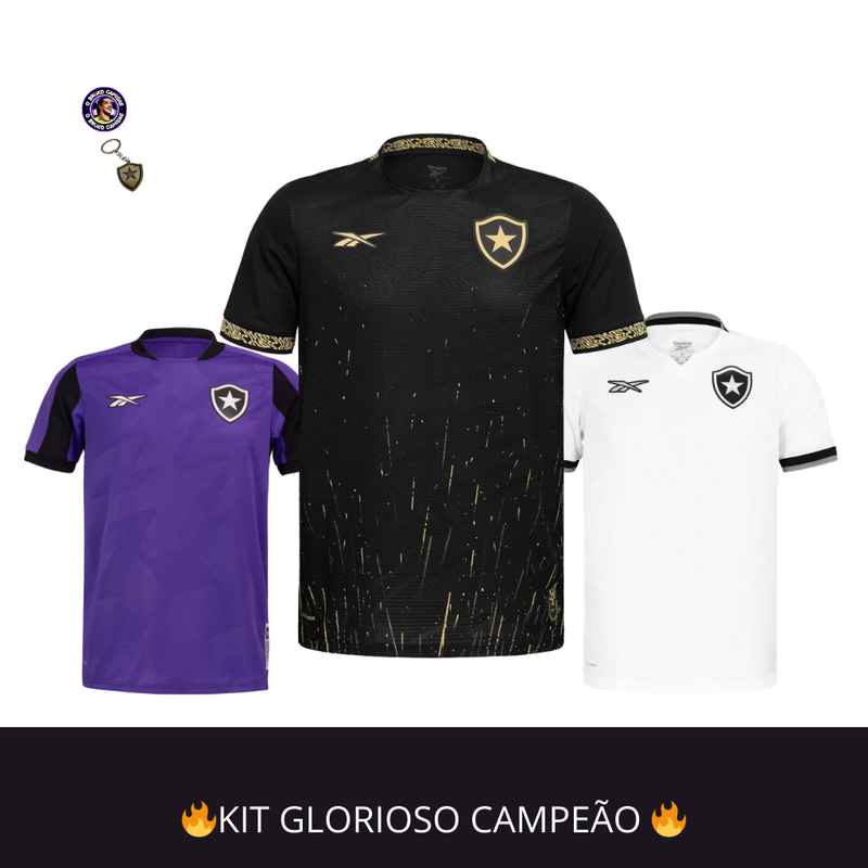 KIT GLORIOSO CAMPEÃO 3 CAMISAS