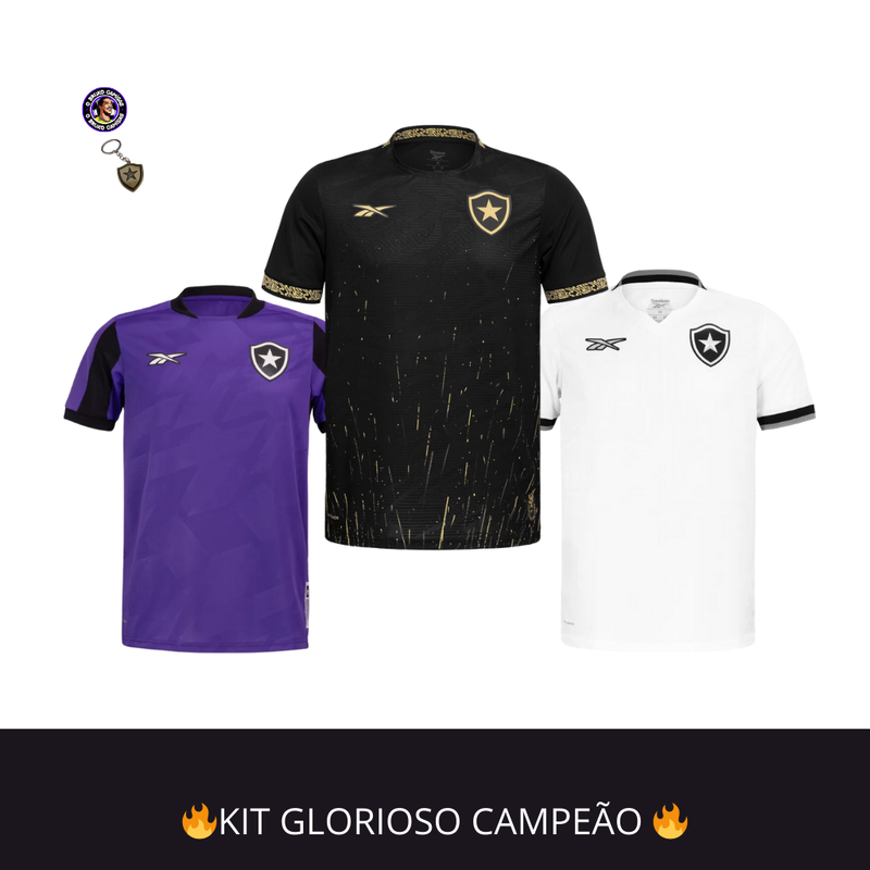 KIT GLORIOSO CAMPEÃO 3 CAMISAS