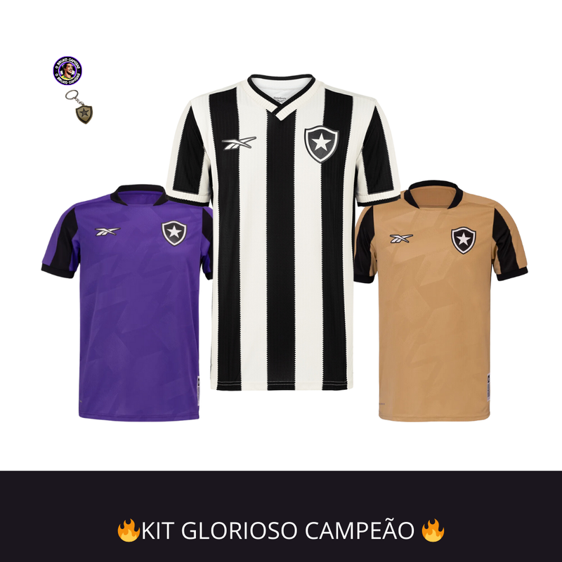 KIT GLORIOSO CAMPEÃO 3 CAMISAS