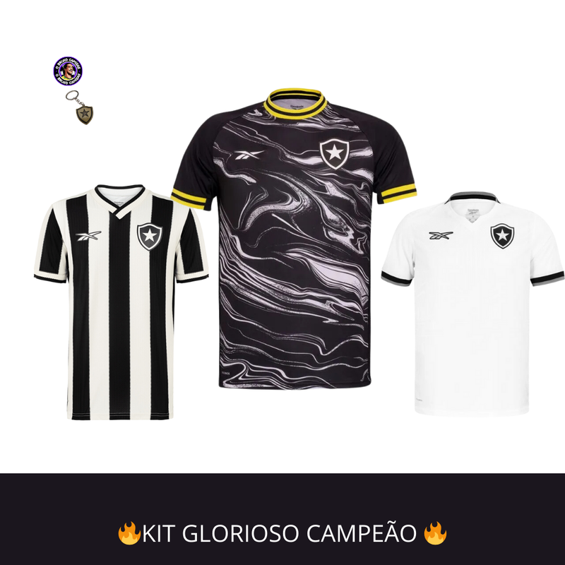 KIT GLORIOSO CAMPEÃO 3 CAMISAS