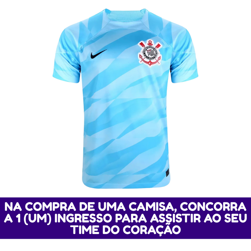Camisa Goleiro Corinthians 23/24 Masculina - Azul