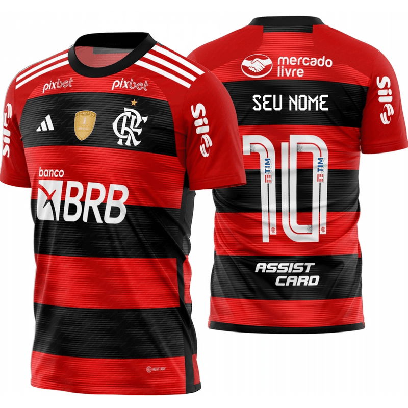 Camisa Flamengo I 23/24 Todos Patrocinadores - Bassaga Imports