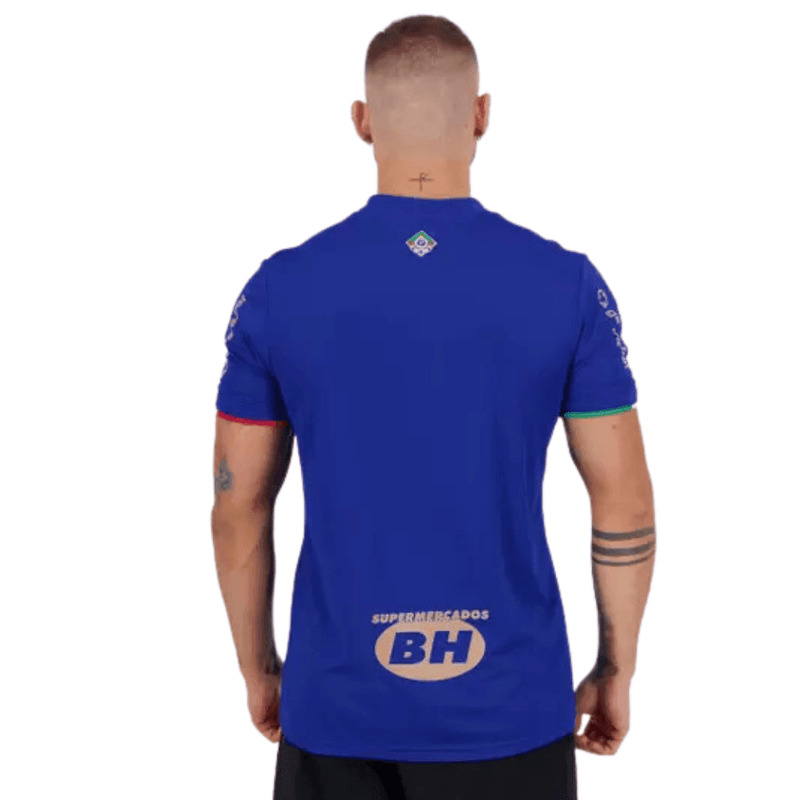 Camisa Cruzeiro 21/22 Centenário Azul Patrocinadores - Bassaga Imports