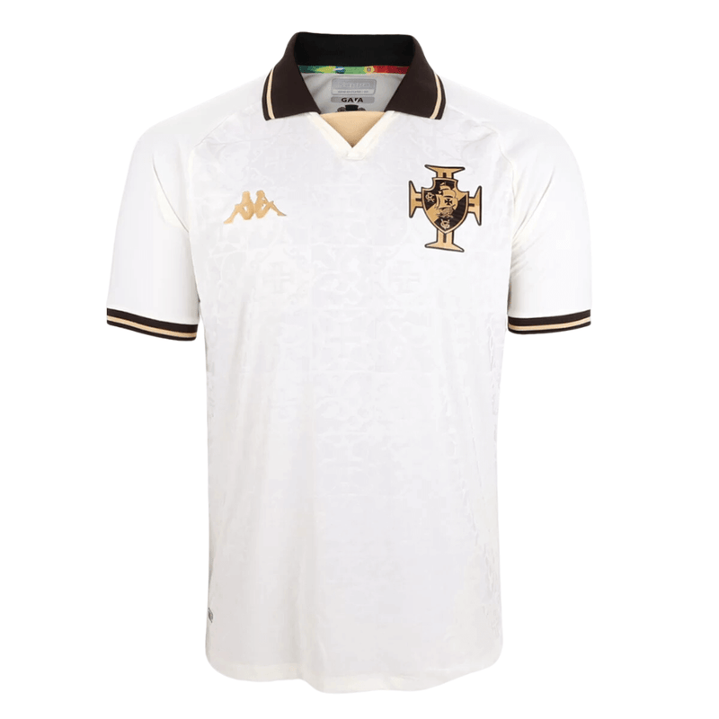 Camisa Vasco da Gama III Creme Masculino - Torcedor 2022/23 - Bassaga Imports