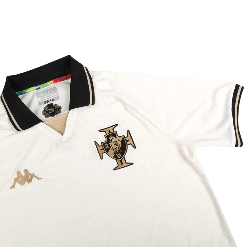 Camisa Vasco da Gama III Creme Masculino - Torcedor 2022/23 - Bassaga Imports