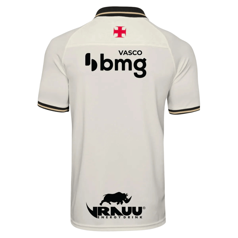 Camisa Vasco da Gama III Creme com Patrocinadores - Masculino - Bassaga Imports