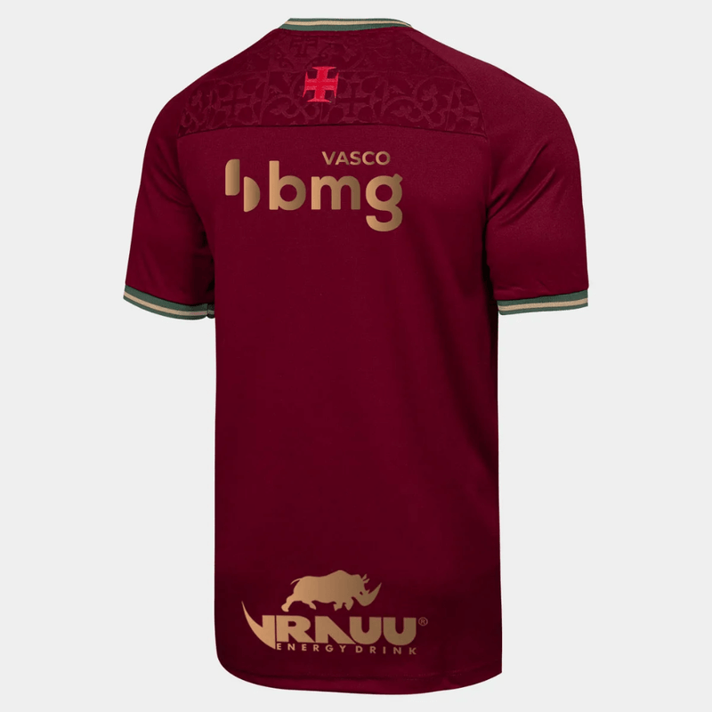 Camisa Vasco da Gama III Vinho com Patrocinadores - Masculino - Bassaga Imports